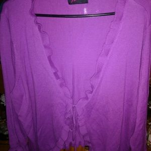 Purple sweater from Torrid